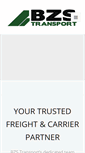 Mobile Screenshot of bzstransport.com